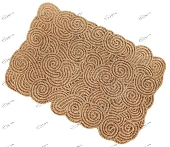 Scarlet Splendour Прямоугольный шерстяной коврик Karesansui sun-id-1439238