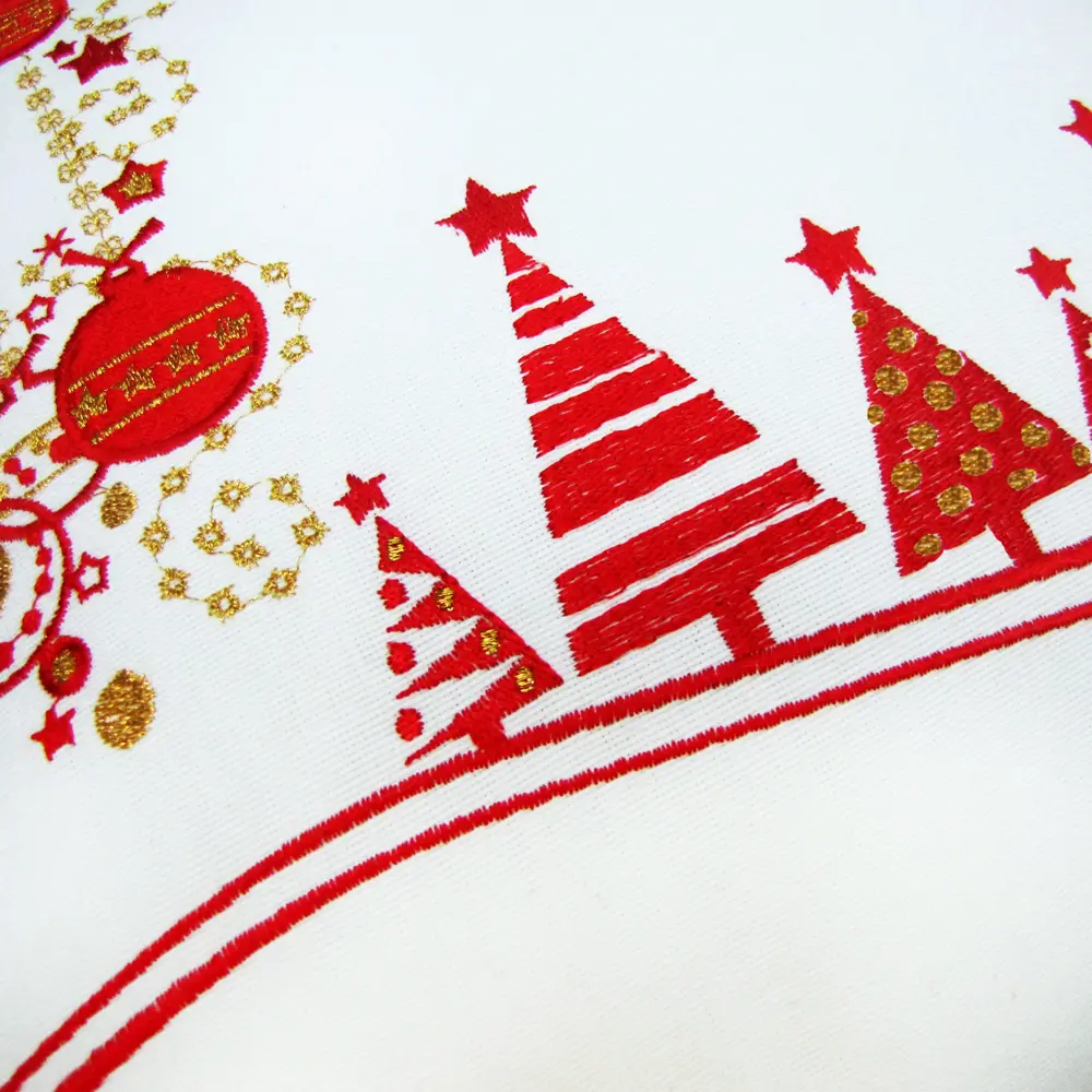 Подушка «Ёлки с шарами», 40х40, цвет красный Santreyd STLM-2159262 - Вид №4