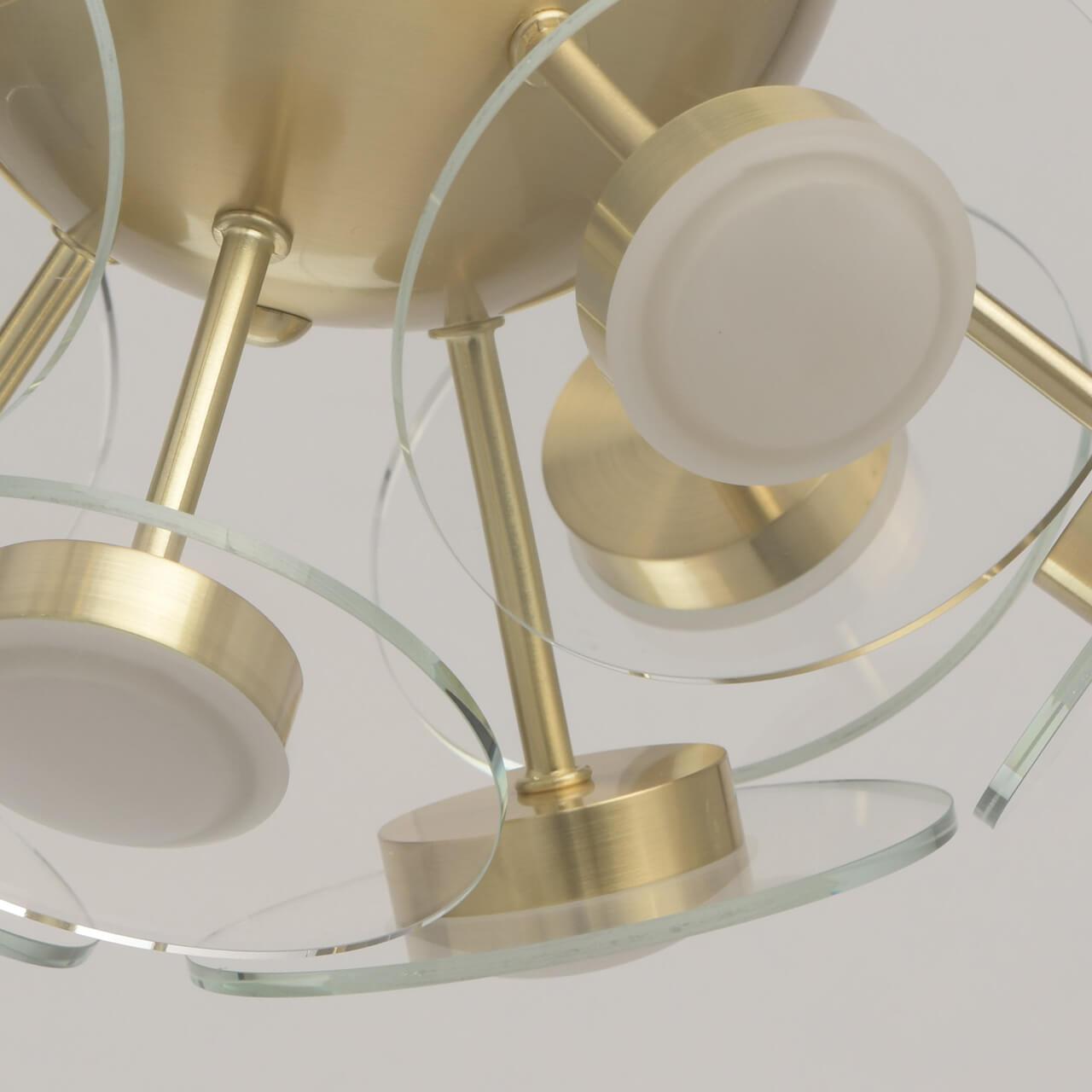 Потолочная светодиодная люстра De Markt Граффити 678012409 DE MARKT ГРАФФИТИ 184328 Золотой  - Вид №2