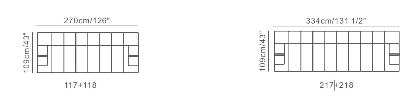 Ткань линейный диван CAMPO DE' FIORI MILOS ARCH-00111043 - Вид №5