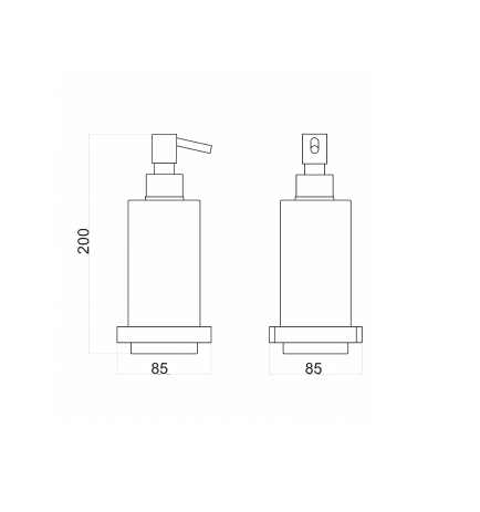 PE500201010 Дозатор для жидкого мыла Webert Pegaso - Вид №1