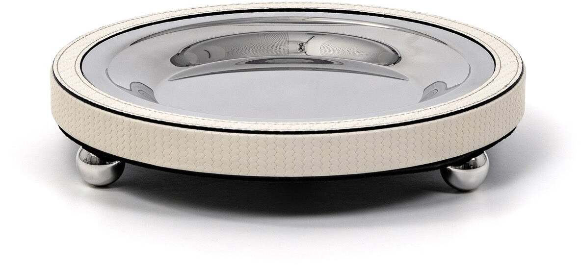 Подставка для фруктов Zoe - Ø 27XH9 см / зернистая кожа_camel