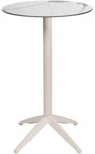 Ezpeleta Круглый высокий стол из полипропилена и hpl Quatro Mlk-qucr