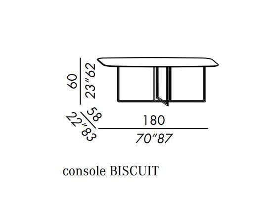 Прямоугольная мраморная консоль Meridiani COLE ARCH-00056781 - Вид №2