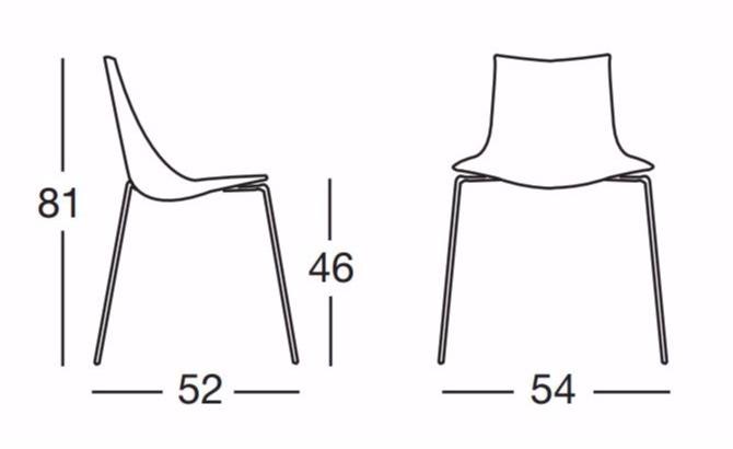 SCAB DESIGN Штабелируемый стул из технополимера Zebra tecnopolimero sun-id-1427122 - Вид №7