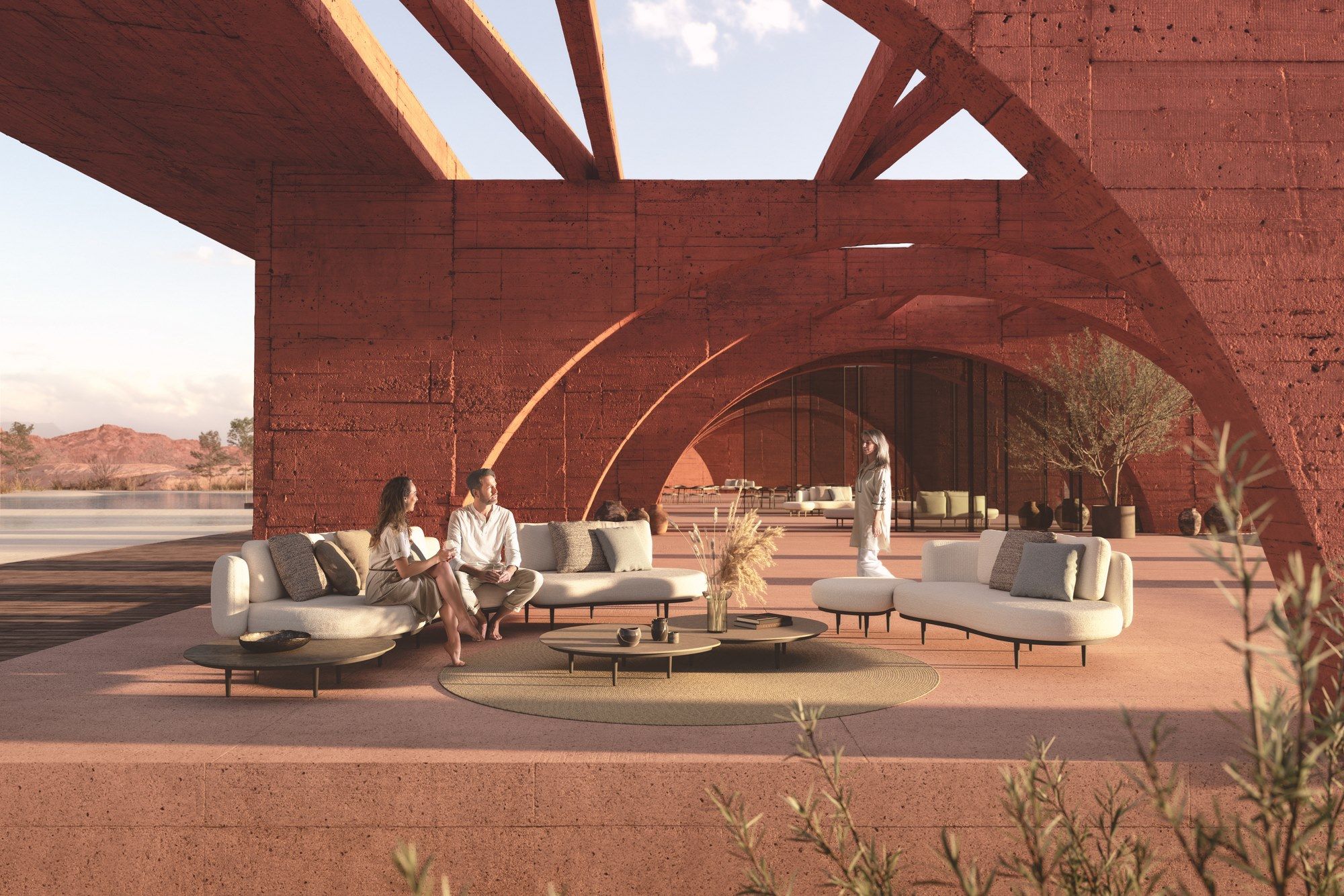 Керамический низкий садовый столик Royal Botania Organix Lounge ARCH-00135285 - Вид №10