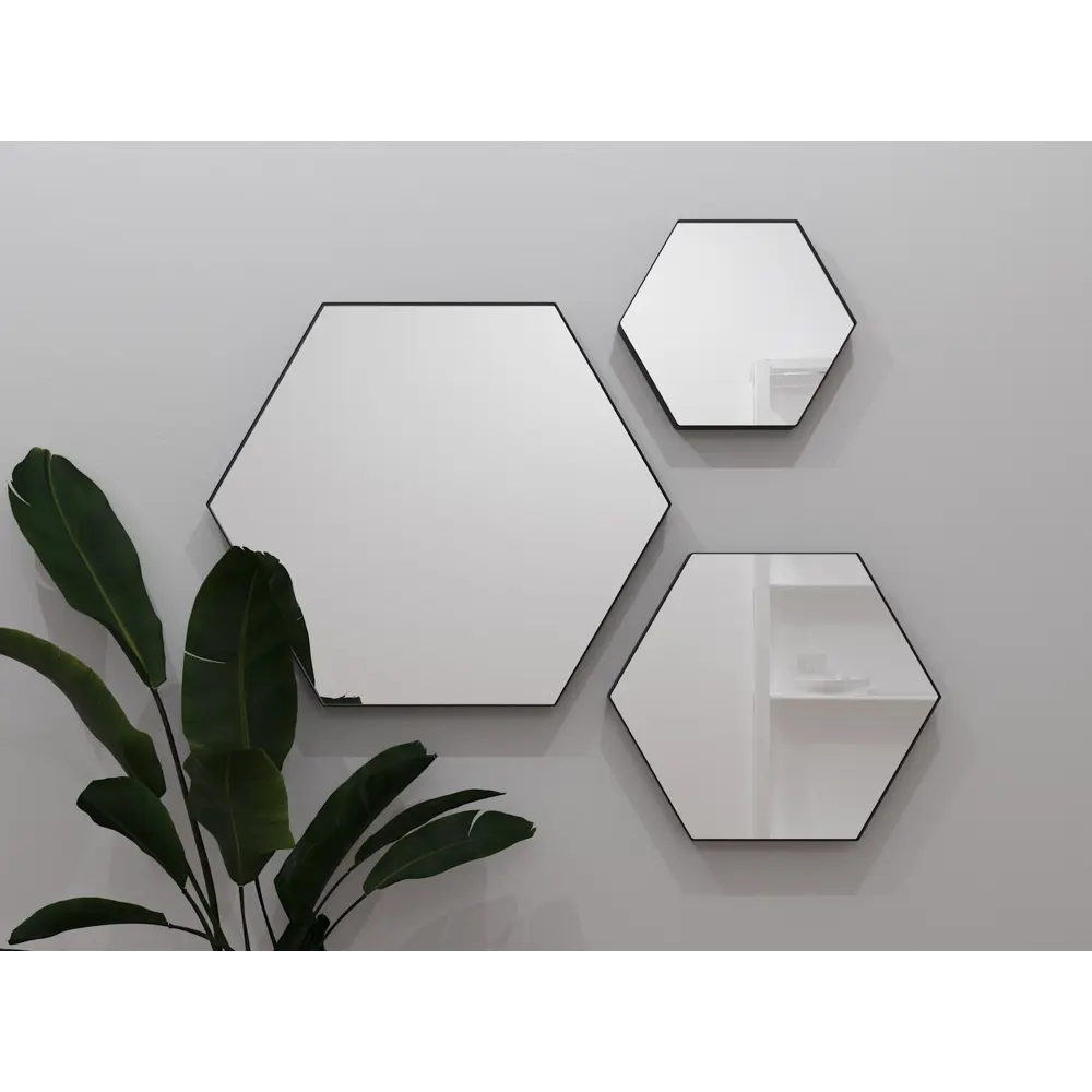 Зеркало Ferro 50х43 см цвет чёрный Santreyd STLM-2090010