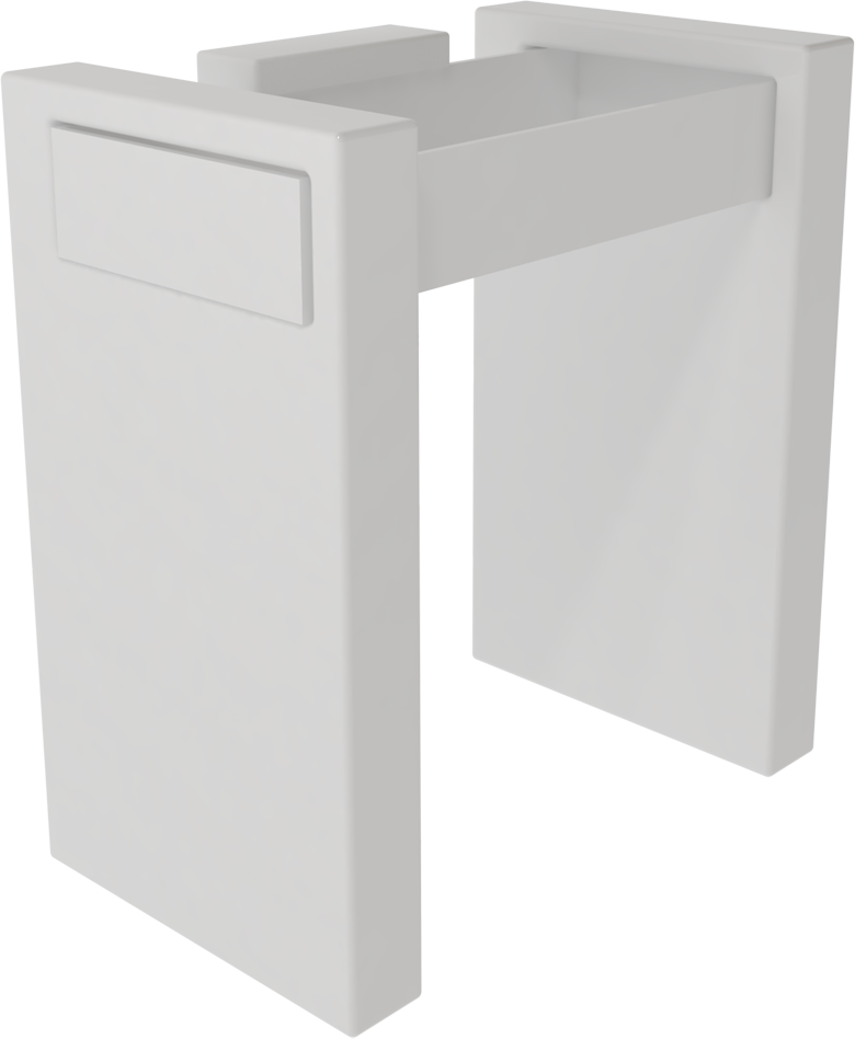 BXLACOL80BWLC0 Напольная раковина стоящая GSG CERAMIC BOX