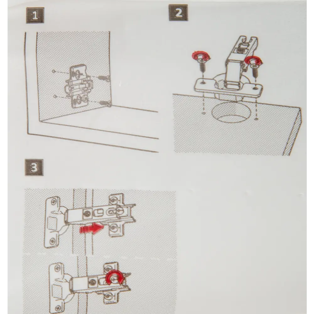 Петля мебельная Samet Star изгиб 0 мм 110°, 2 шт STLM-2099041 - Вид №5