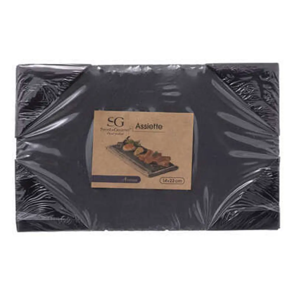 Сервировочная тарелка из сланца  22х14см Santreyd STLM-2115501 - Вид №3