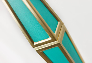 Кожаный торшер