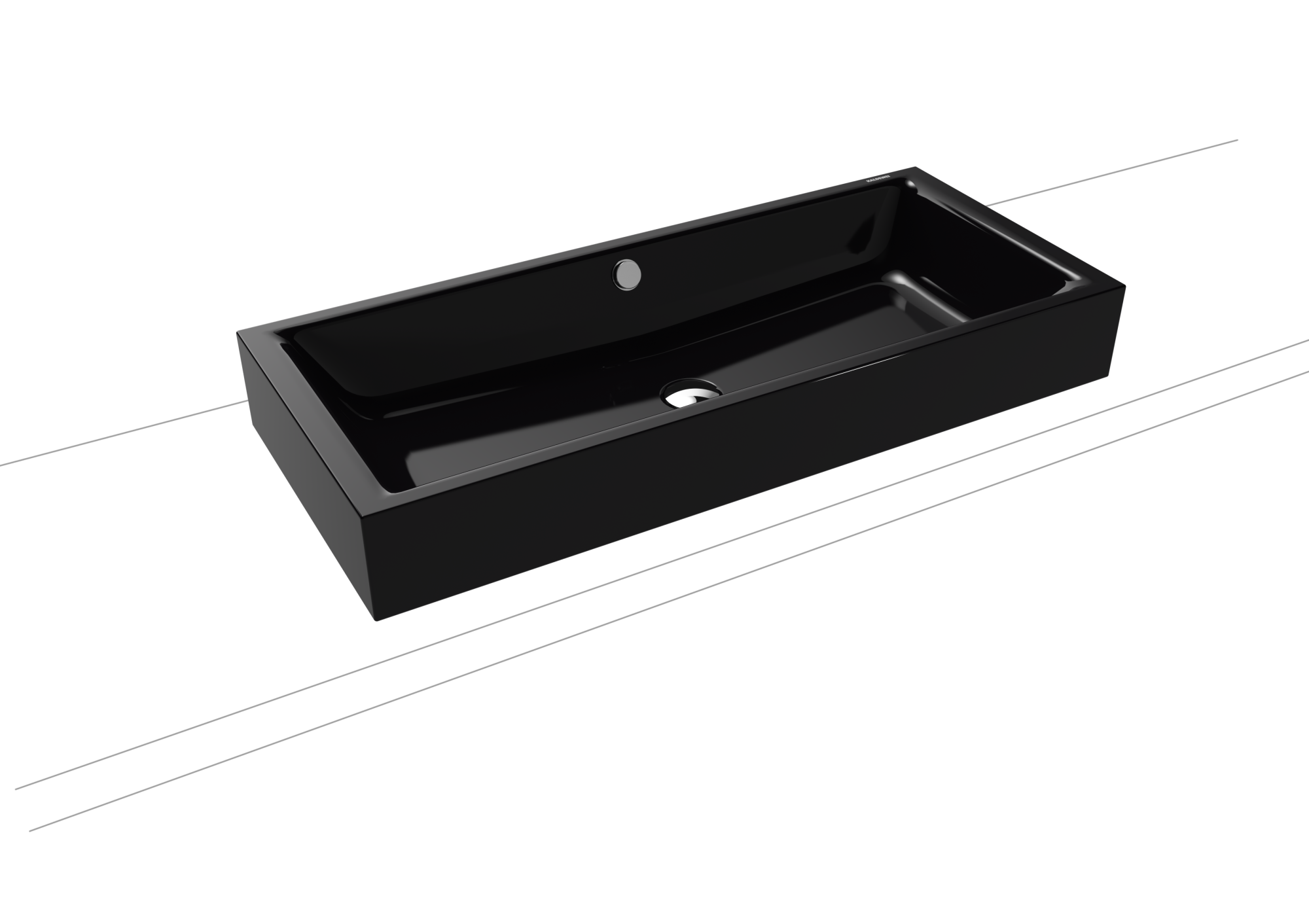 Умывальник KALDEWEI Сталь эмалированная 3176 178 черный 31763083178