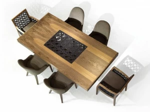 Mobi Прямоугольный обеденный стол из ореха