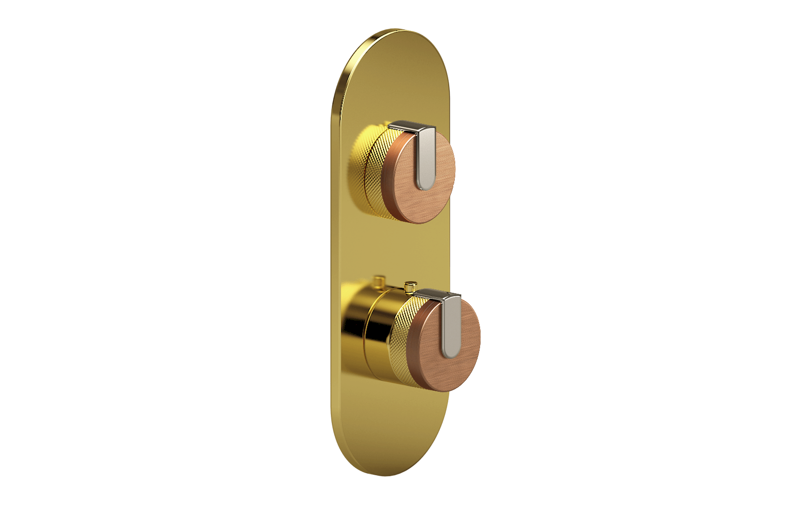 E-8026-R1BRGE0-L1PN-AU-T Планка M-Series с 2 ручками - Внешняя часть GRAFF MOD+