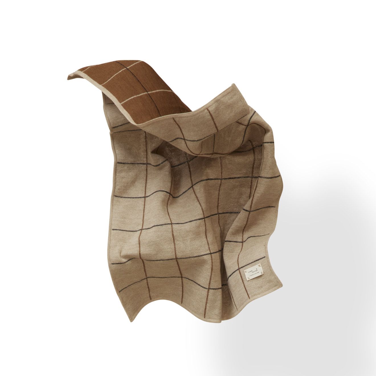 Детское шерстяное одеяло в клетку с двойным лицом Form & Refine Aymara ARCH-00032449 - Вид №4