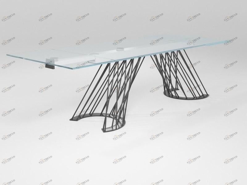 Barel Выдвижной прямоугольный хрустальный стол Sistema santiago sun-id-1381001