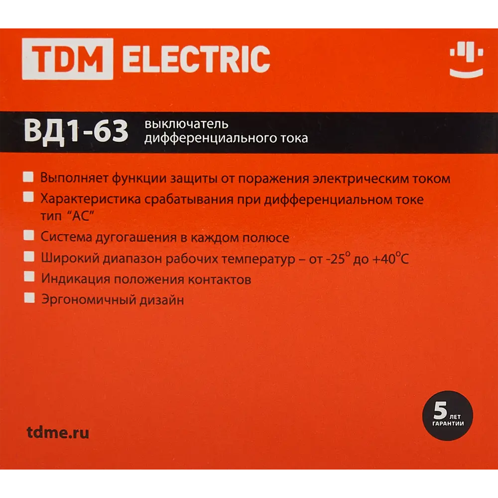 УЗО TDM Electric ВД1-63 4P 80А с защитой от токов утечки 84399442 STLM-0049226 - Вид №4