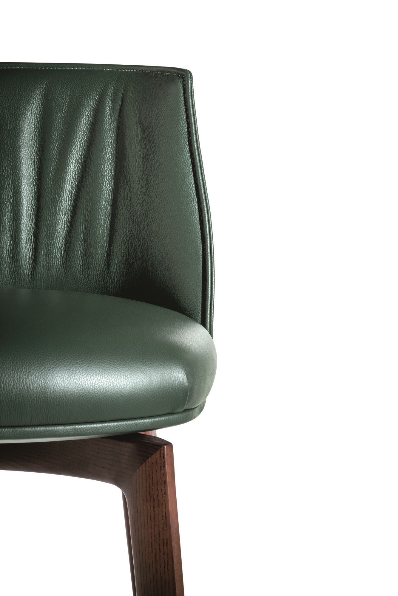 Кожаный мягкий высокий стул с подставкой для ног Poltrona Frau коллекция-столы и стулья ARCH-00134237 - Вид №2