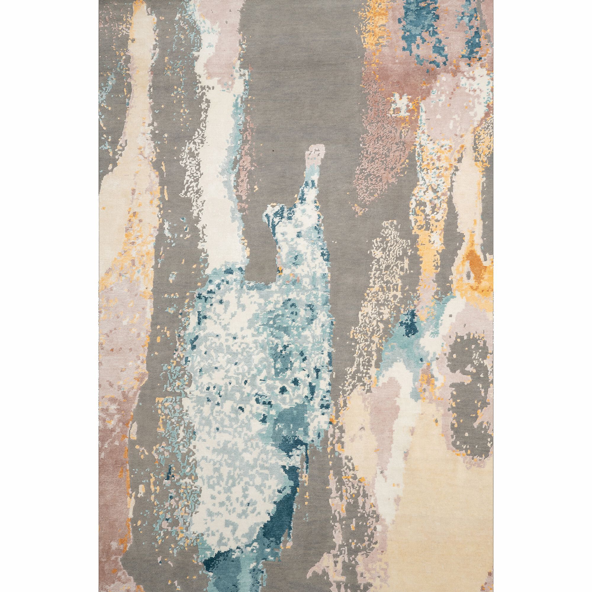 Коврик из новозеландской шерсти и чистого шелка Mantellassi 1926 STALACTITE ARCH-00069925 - Вид №3