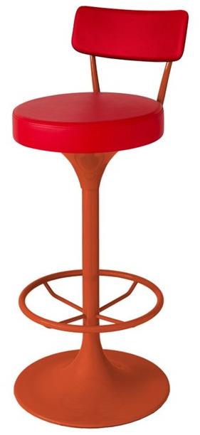 Vela Arredamenti Высокий алюминиевый табурет с подставкой для ног sun-id-1371485 - Вид №1