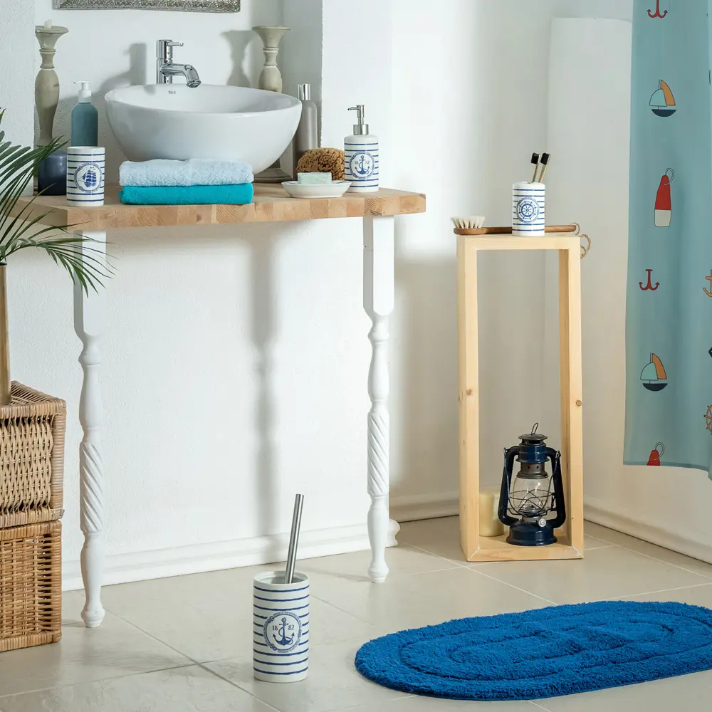 Стакан для зубных щёток Adventure керамика цвет белый VERRAN STLM-2017383 - Вид №2