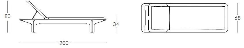 SLIDE Садовый лежак из полиэтилена sun-id-1492541 - Вид №4