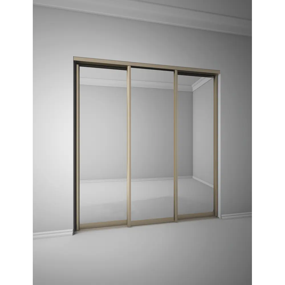 Дверь-купе Spaceo 2255x904 мм высота проема 2300 мм цвет зеркало/шампань Spaceo home STLM-2015947 - Вид №4