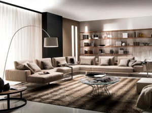 Угловой диван из ткани