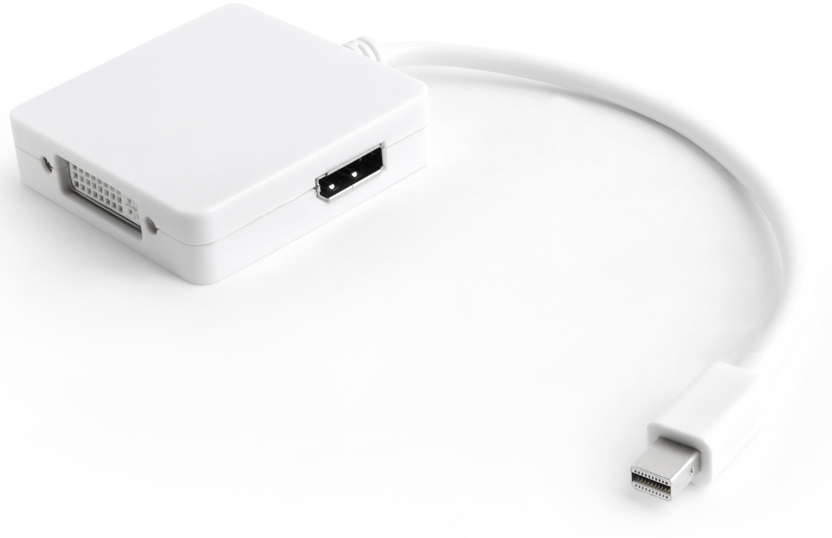GCR-MDP2DHD адаптер-переходник apple mini displayport 20m > displayport 20f/hdmi 19f/dvi 25+4f, Greenconnect Santreyd 