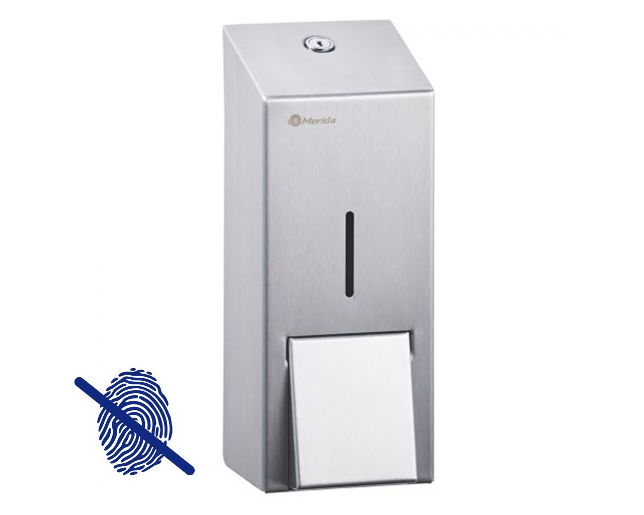 DSM276 Дозатор пенного мыла STELLA Anti-FingerPrint MAXI для одноразовых картриджей с пенным насосом, матовая сталь с покрытием AFP Merida 