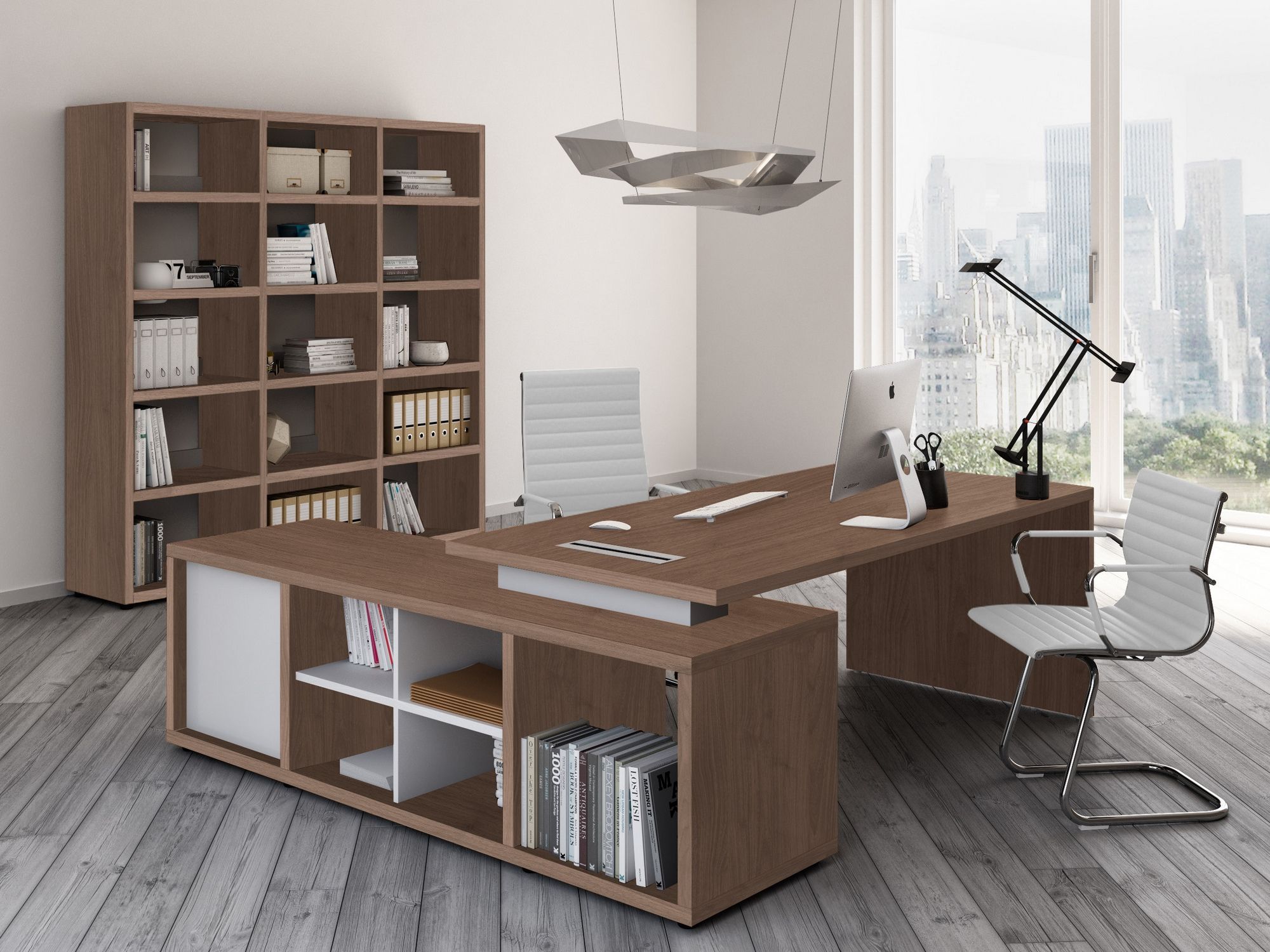 Деревянный стол с ящиками CUF Milano ARCH-00002785