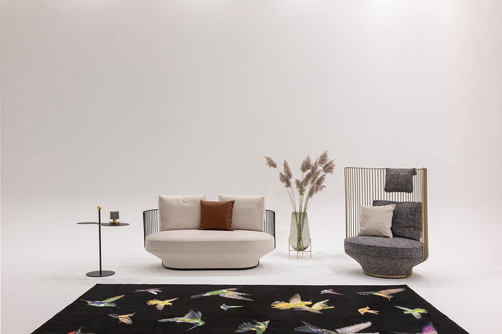 Тканевое кресло с высокой спинкой Wittmann Paradise Bird ARCH-00103706 - Вид №4