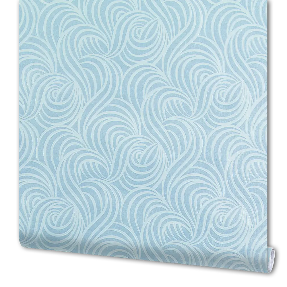 Обои бумажные Волны голубые 0.53 м 227-07 Д12 Santreyd STLM-2132269