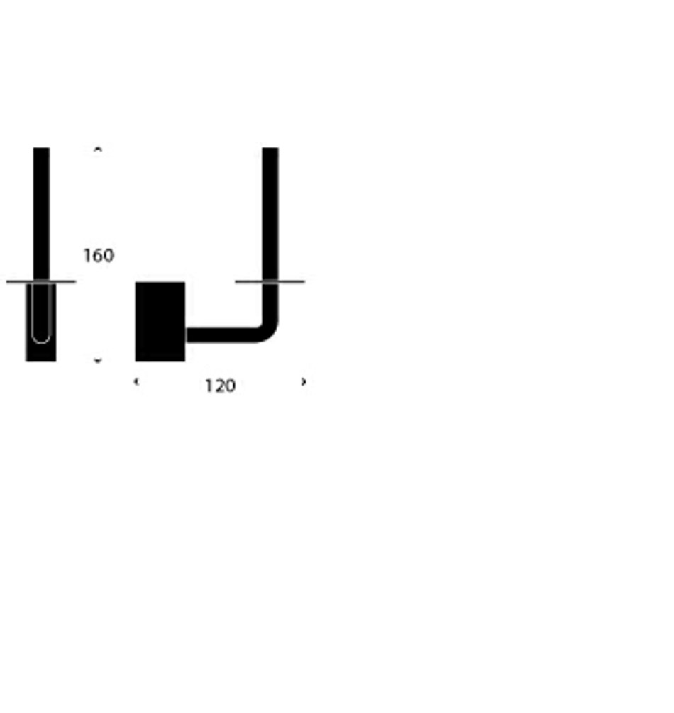 FROST Держатель туалетной бумаги 4 » черный Алюминий Черный Q301516075  - Вид №1