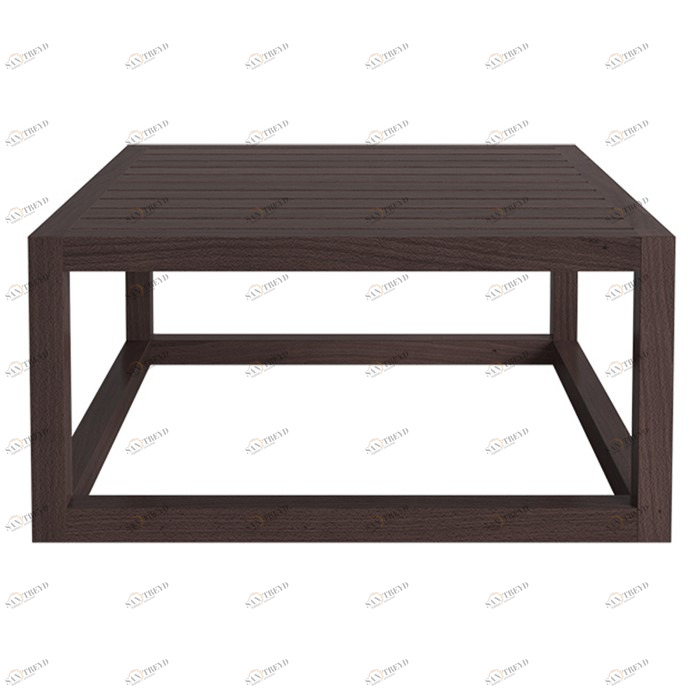 Журнальный столик квадратный коричневый N1 Palermo FURNITERA  120354 Коричневый 