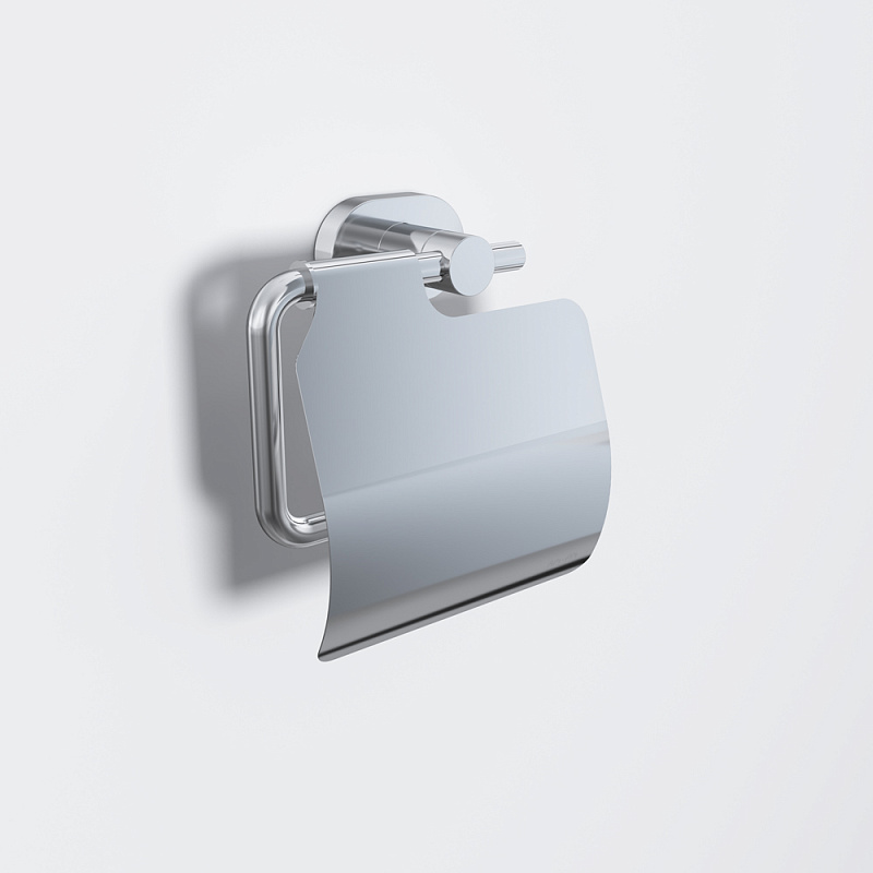 A74341400 L Держатель для туалетной бумаги с крышкой хром AM.PM Sense - Вид №3