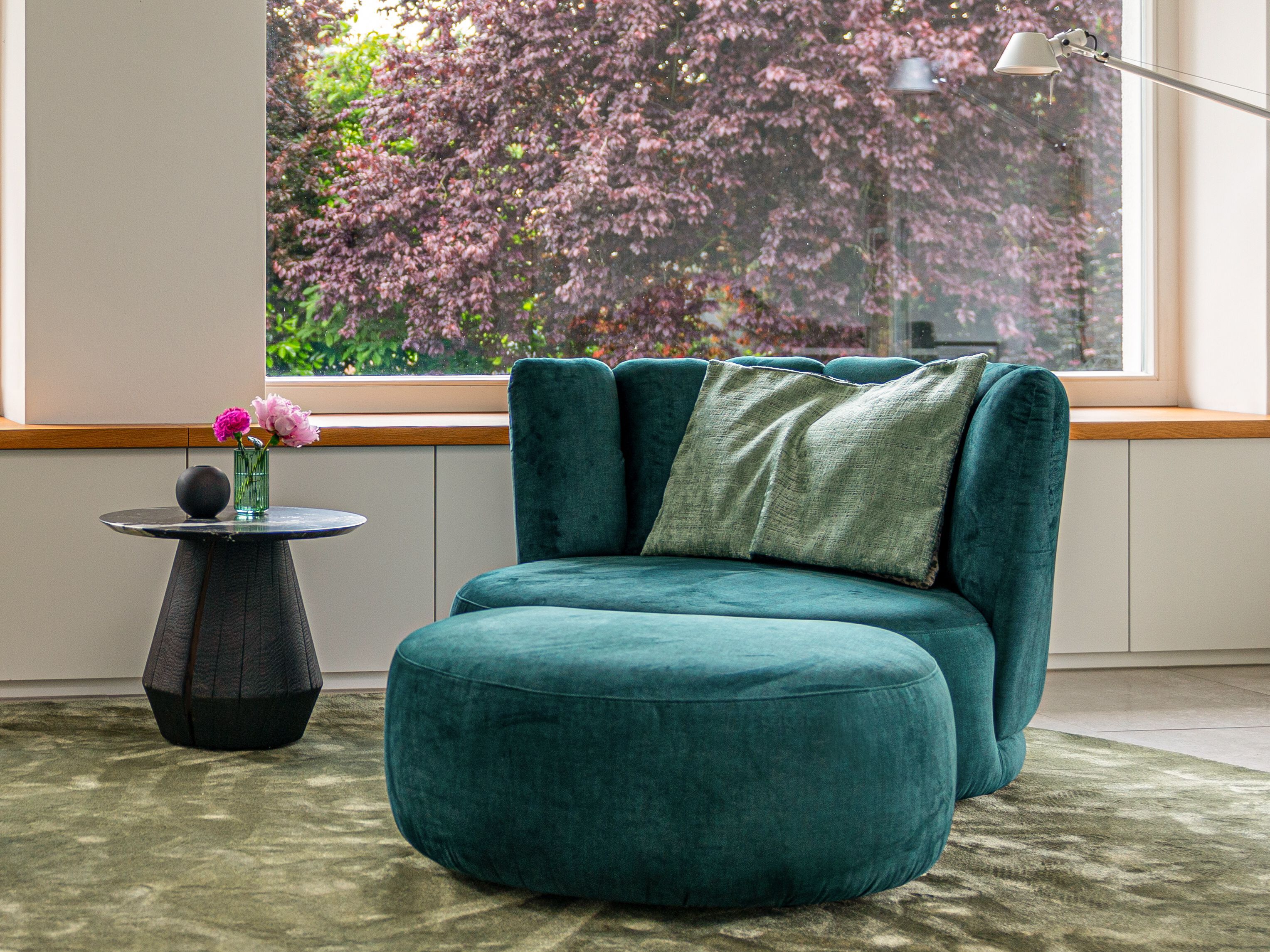 Тканевое кресло с подставкой для ног KFF ARCH-00135959 - Вид №5