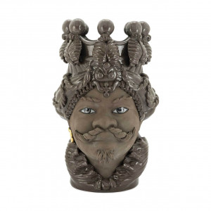 201139-MD ABHIKA ВАЗА MORO BIG MAN BLACK MUD H48