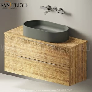 Flaminia BOX Настенная тумба для раковины 105 см с 2-мя ящиками BX838.WW