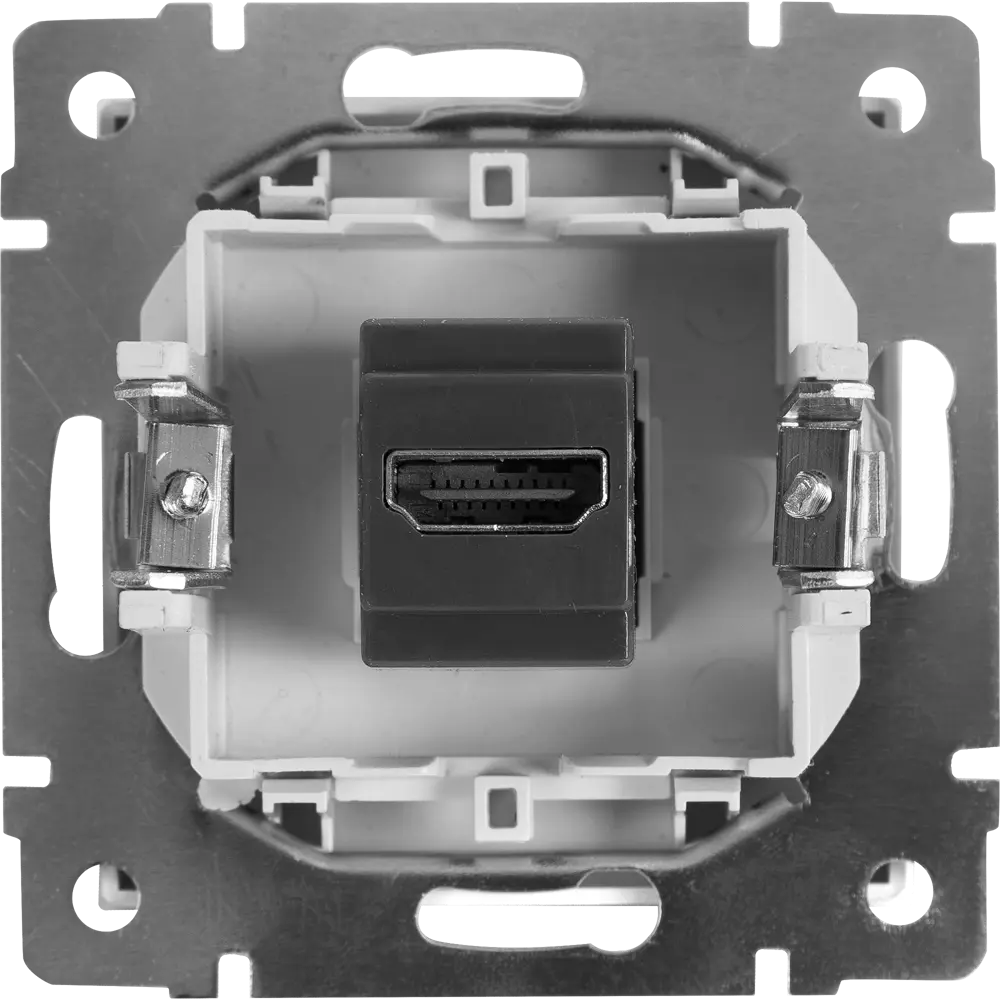 Розетка HDMI встраиваемая Werkel, цвет серебряный Встраиваемые механизмы STLM-2116635 - Вид №4