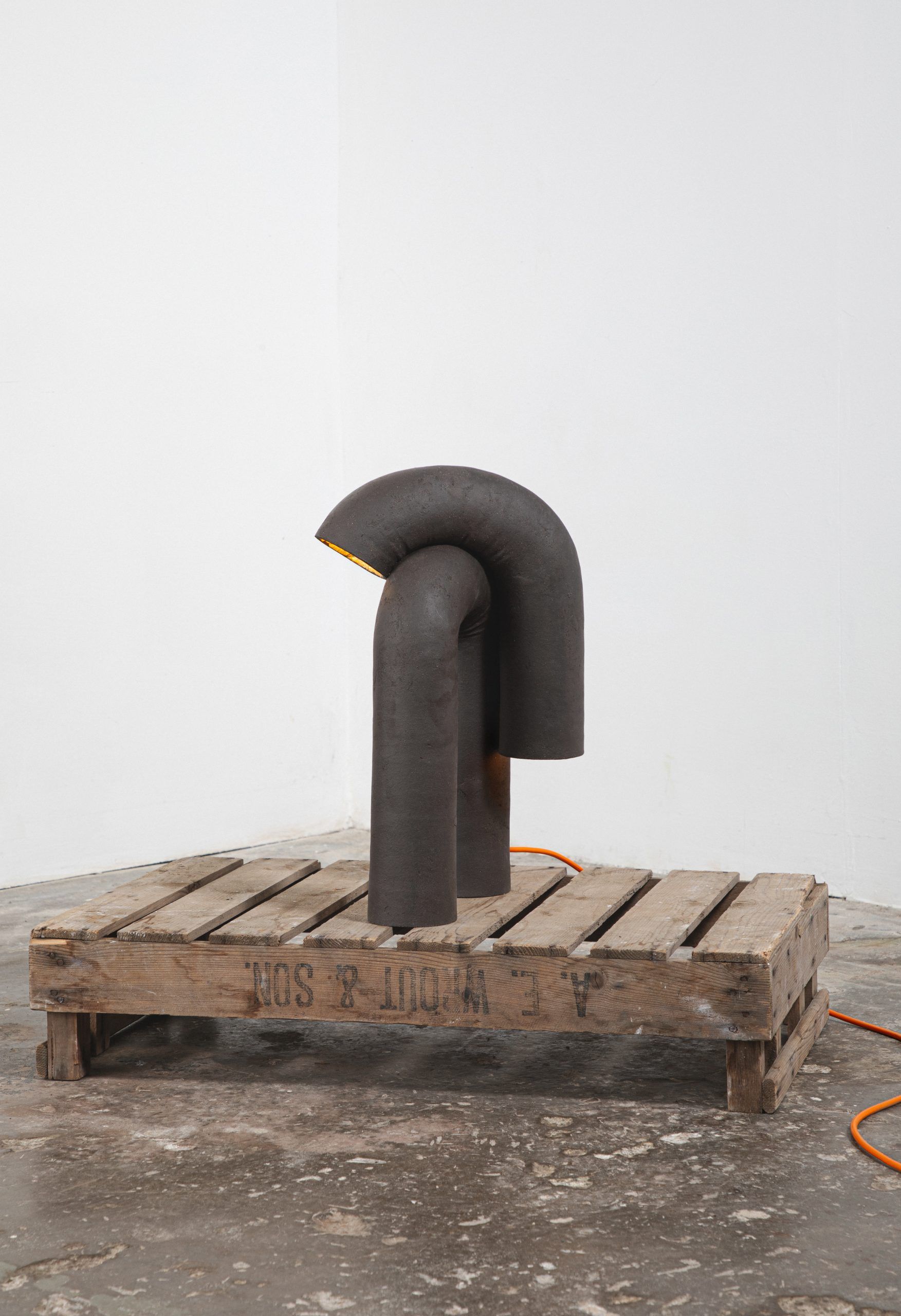 Настольная лампа ручной работы из глины LO Contemporary PENDULŪ ARCH-00011744 - Вид №1