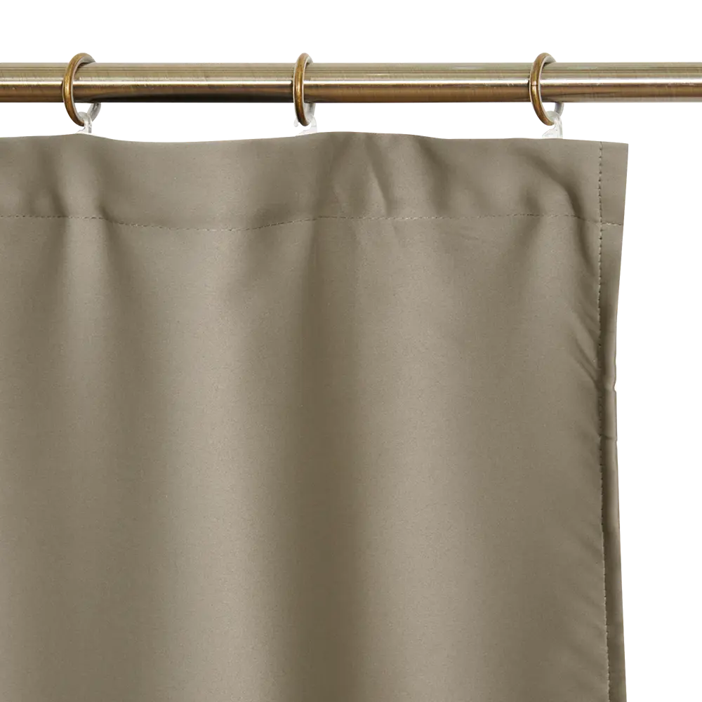 Штора на ленте блэкаут Ален 140x270 см цвет бежевый ТОРГОВЫЙ ДОМ ТЕКСТИЛЬ STLM-2055343 - Вид №3