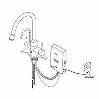 SКN-O3-02-SN Смеситель-озонатор Kona Ozone со встроенным краном для питьевой воды, высокий излив Konaozone  - Вид №17