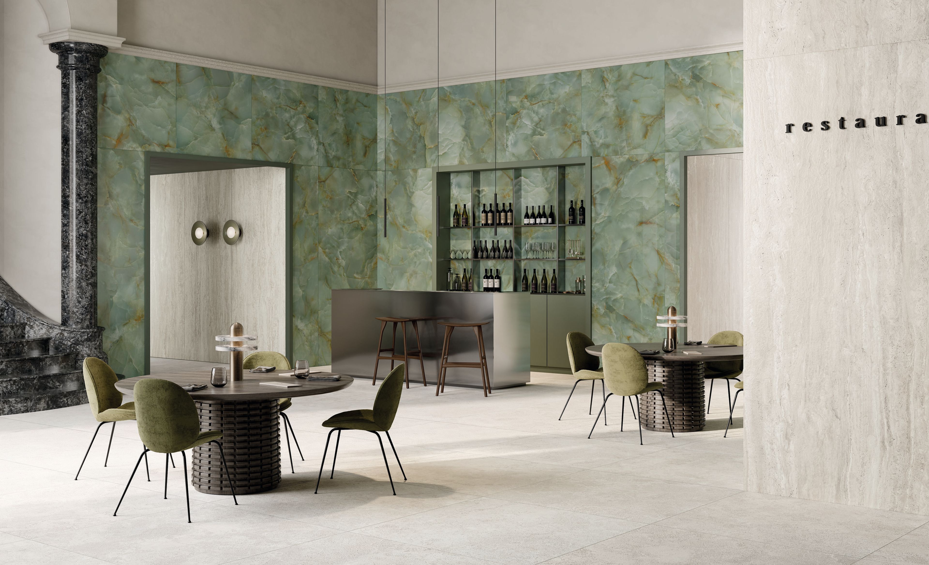 Напольное / керамогранит с эффектом травертина CERAMICA FONDOVALLE Royal Travertino ARCH-00100739 - Вид №5