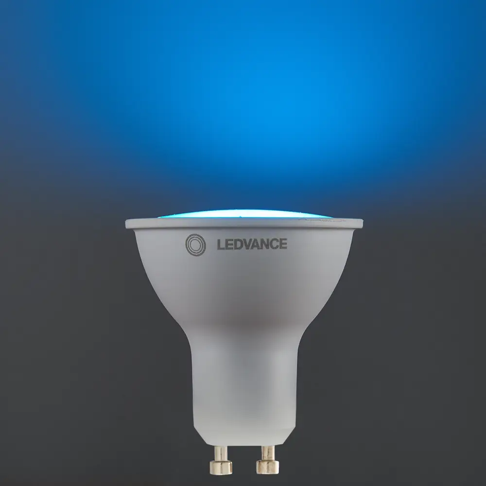 Лампа умная светодиодная Wi-Fi Ledvance Smart Plus GU10 220-240 В 5 Вт спот прозрачная 350 лм, изменение цвета RGB STLM-2180850 - Вид №5