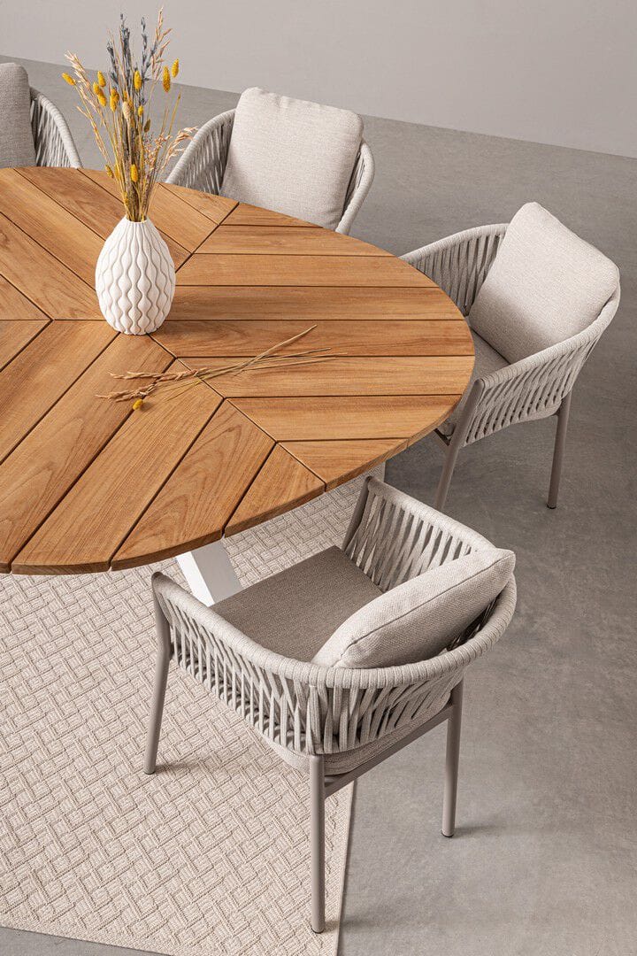 Алюминиевый и ТИК садовый стол BIZZOTTO PALMDALE ARCH-00054038 - Вид №10