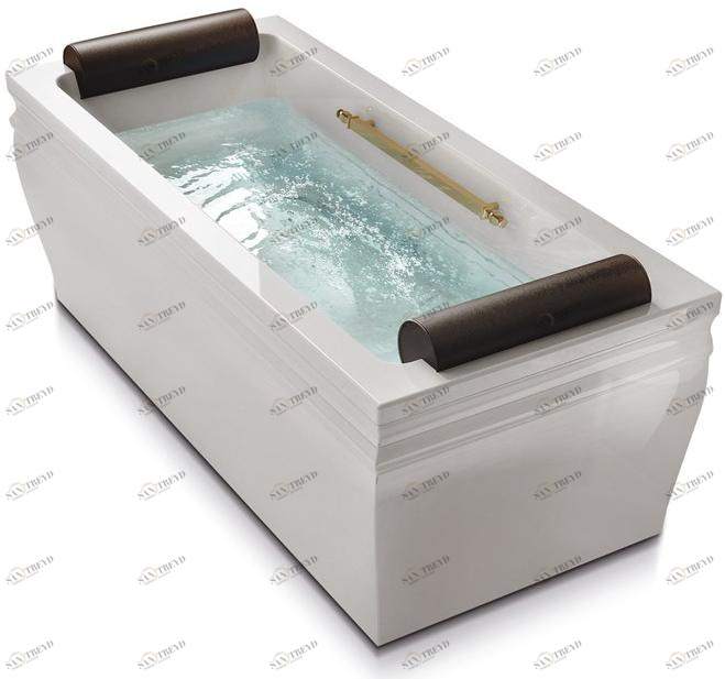 Gruppo Treesse Прямоугольная гидромассажная ванна с хромотерапией Vasche in stile classico sun-id-1429777