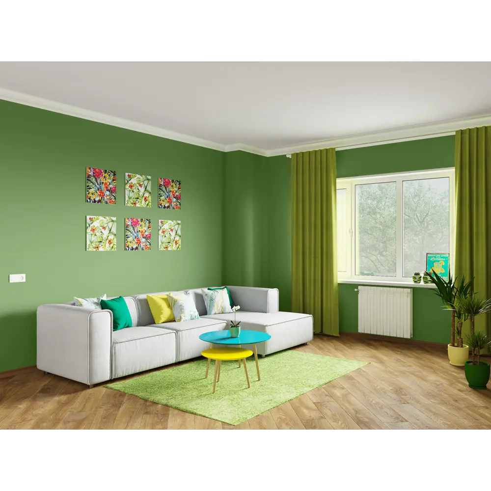 Краска для стен и потолков Trend Farbe цвет Луговая зелень 1 л Dufa STLM-2147103 - Вид №4