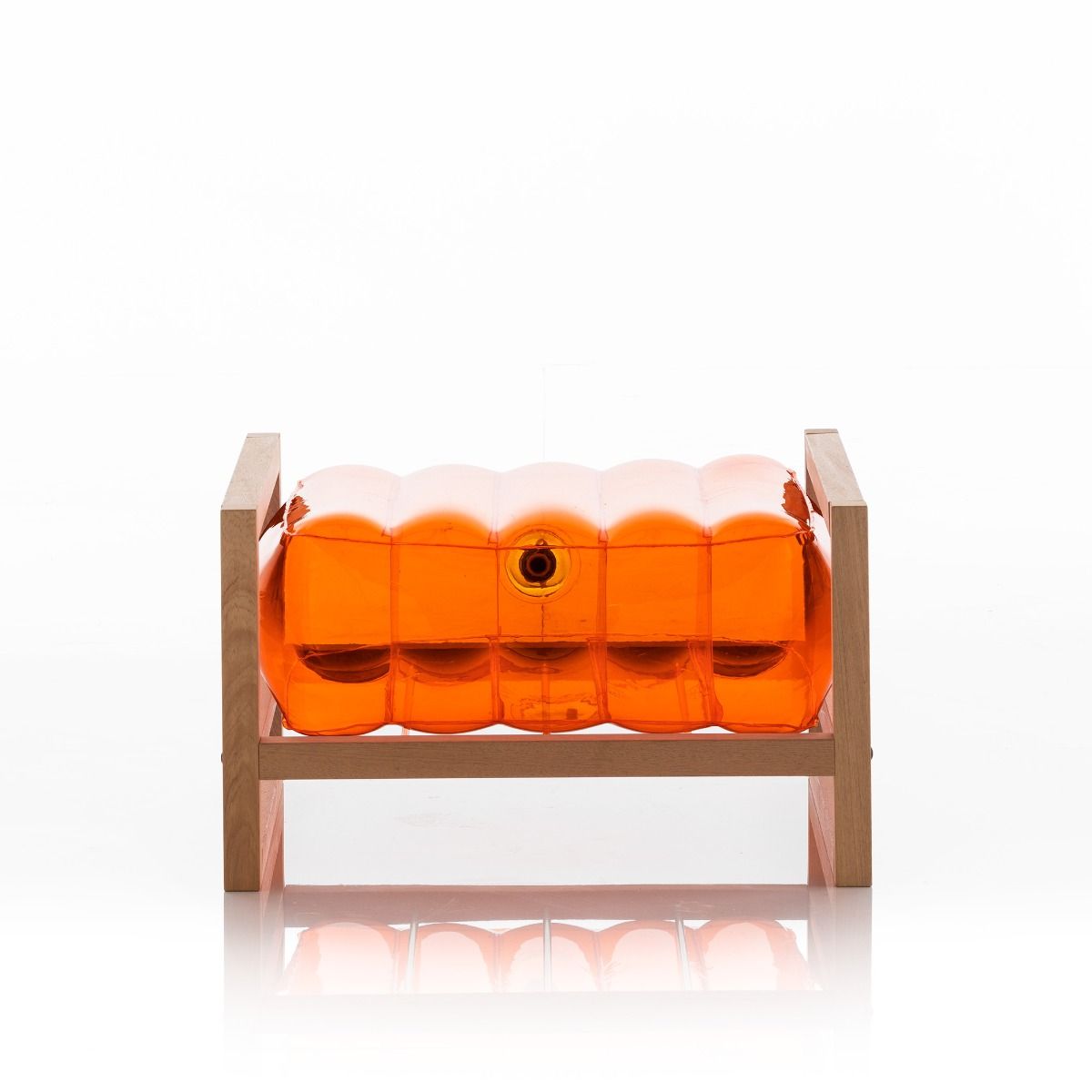 MOJOW YOKO WOOD пуф Оранжевый PYKCB01TR - Вид №1