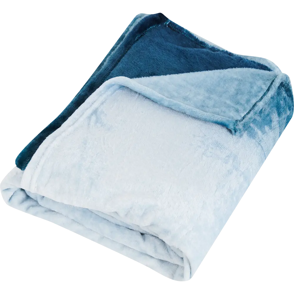Плед Slowy 200x220 см фланель цвет бирюзовый Ardenza STLM-2145295